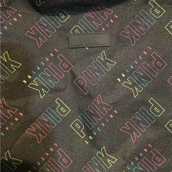 Victoria's Secret PINK black weekender tote bag - NWT - Picture 2 of 9